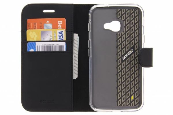 Accezz Wallet TPU Klapphülle Samsung Galaxy Xcover 4 / 4S - Schwarz