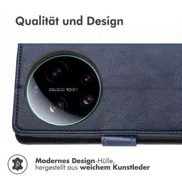imoshion Luxuriöse Klapphülle Xiaomi 17 Ultra - Dunkelblau