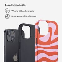 Selencia Vivid Tough Back Cover für das Apple iPhone 13 - Dream Swirl Pink