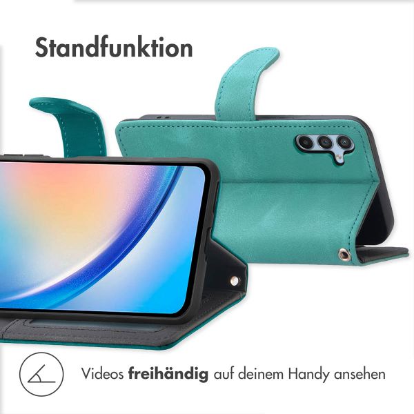 imoshion Klapphülle mit Kordel Samsung Galaxy A34 (5G) - Türkis