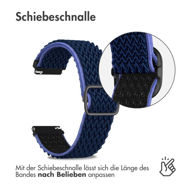 imoshion Elastisches Nylonarmband -   Universelle 18 mm Anschluss - Dunkelblau