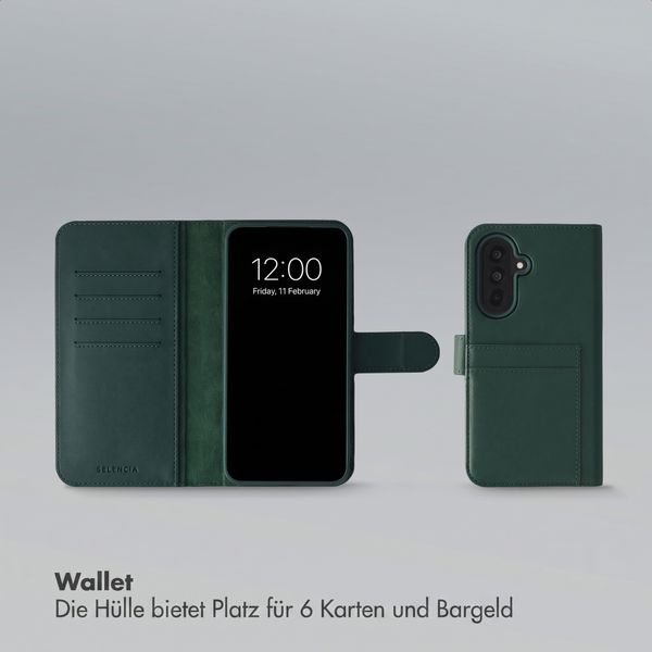 Selencia Olyn Abnehmbare Bookcase mit MagSafe Samsung Galaxy A37 (5G) - Grün