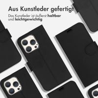 Accezz Wallet TPU Klapphülle Apple iPhone 15 Pro - Schwarz