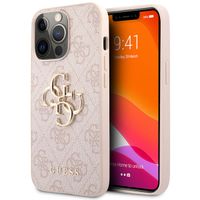 Guess 4G Metal Logo Back Cover für das Apple iPhone 13 Pro - Rosa / Gold