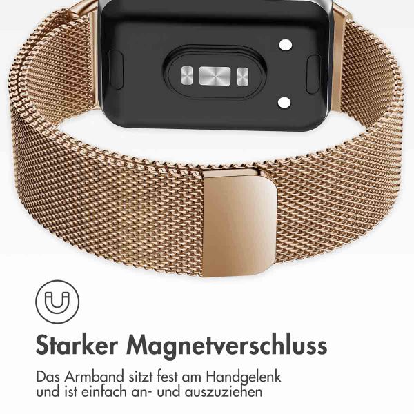 imoshion Magnetisches Milanaise Armband für das  Samsung Galaxy Fit 3 - Rosé gold