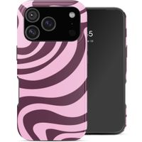 Selencia Vivid Back Cover Apple iPhone 17 Pro Max - Wavy Swirl Pink Plum