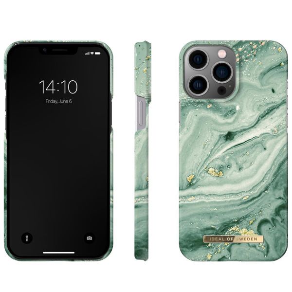iDeal of Sweden Fashion Back Case für das Apple iPhone 13 Pro Max - Mint Swirl Marble