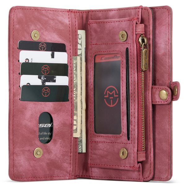 CaseMe Luxuriöse 2-in-1-Portemonnaie-Klapphülle Leder iPhone 12 (Pro)