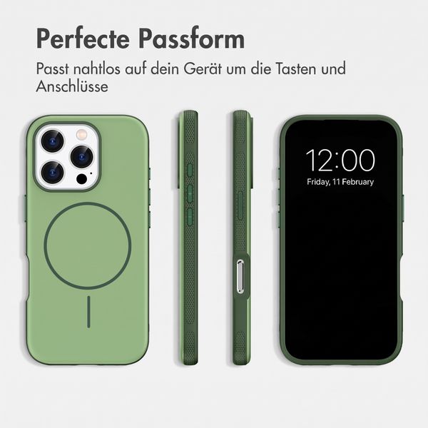 imoshion Color Backcover mit Thin MagSafe Ring Apple iPhone 16 Pro - Dunkelgrün