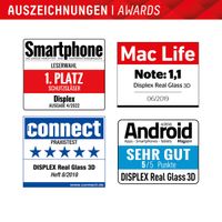 Displex Bildschirmschutzfolie Real Glass Full Cover für das Samsung Galaxy S23 FE - Transparent