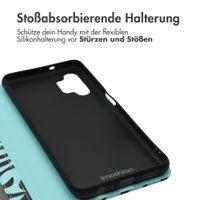 imoshion Design Klapphülle Samsung Galaxy A13 (5G) - Black Blue Stripes