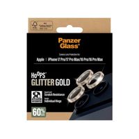 PanzerGlass Kameraprotektor Hoops Optic Rings für das Apple iPhone 17 Pro / Apple iPhone 17 Pro Max - Glitzergold