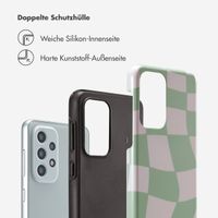 Selencia Vivid Tough Back Cover für das Samsung Galaxy A33 - Groovy Sage Green