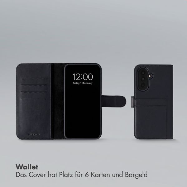 Selencia Olyn Abnehmbare Bookcase mit MagSafe Samsung Galaxy A37 (5G) - Schwarz