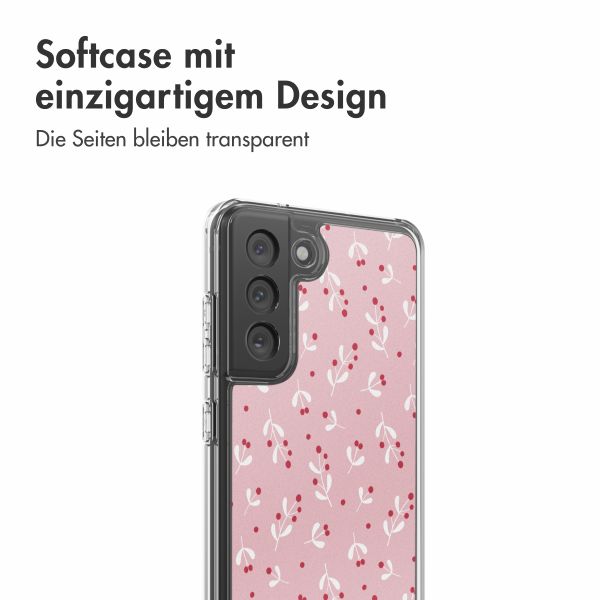 imoshion Design Hülle Samsung Galaxy S21 FE - Berries Blush