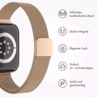 imoshion Mailandisches schlankes Armband für das  Apple Watch Series 1 t/m 9 / SE (38/40/41 mm) | Series 10 / 11 (42 mm) - Rosé Gold