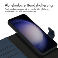 Accezz Premium Leather 2 in 1 Wallet Bookcase für das Samsung Galaxy S23 FE - Dunkelblau