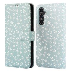 imoshion Design Klapphülle Samsung Galaxy A54 (5G) - Smoke Green Flowers