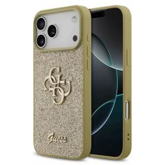 Guess Big 4G Logo Hülle Grained Apple iPhone 17 Pro Max - Gold
