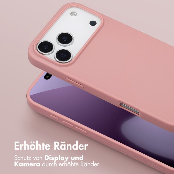 Selencia SilikonHülle mit abnehmbarem Band Apple iPhone 17 Pro Max - Sand Pink