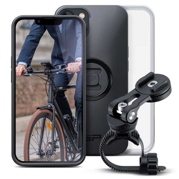 SP Connect Bike Bundle II - Handyhalter für das Fahrrad für das Apple iPhone 14 Pro Max - Schwarz
