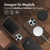 Accezz Vintage Leather Magsafe Backcover iPhone 15 Pro Max - Rustic Brown