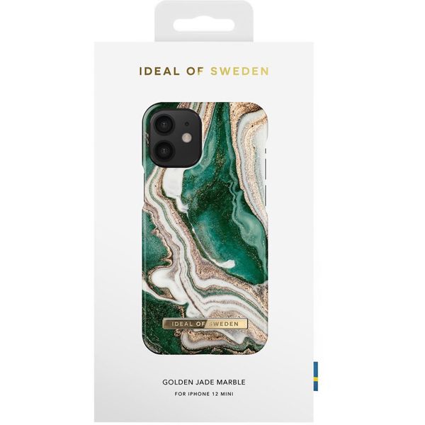 iDeal of Sweden Fashion Back Case iPhone 12 Mini - Golden Jade Marble