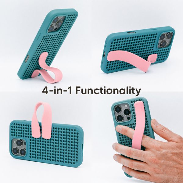 Callbuddy Hülle mit Strap Apple iPhone 16 Pro Max - Miami Vice