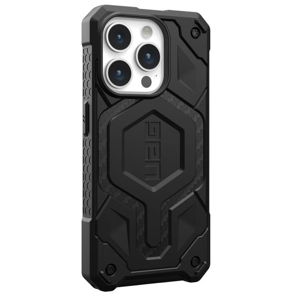 UAG Monarch Pro Backcover für das iPhone 15 Pro - Carbon Fiber