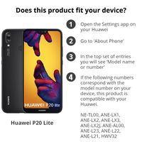 Schlankes Klapphülle Schwarz Huawei P20 Lite