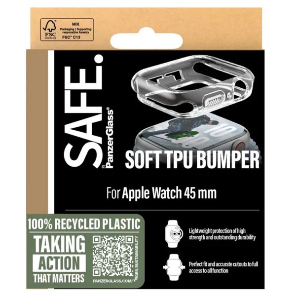 SAFE by PanzerGlass Bumper für die Apple Watch Ultra 1/2/3 - 49 mm - Transparent