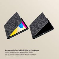 Selencia Sabi Klapphülle Apple iPad 11 (2025) 11 Zoll A16 / iPad 10 (2022) 10.9 Zoll - Midnight Black