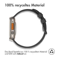 imoshion Silikonsportarmband Buckle für das Apple Watch Series 1 bis 11 / SE / Ultra (44/45/46/49 mm) - Schwarz / Grau