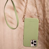 Selencia Aina Hülle aus Schlangenleder mit Band Samsung Galaxy S22 Plus - Grün