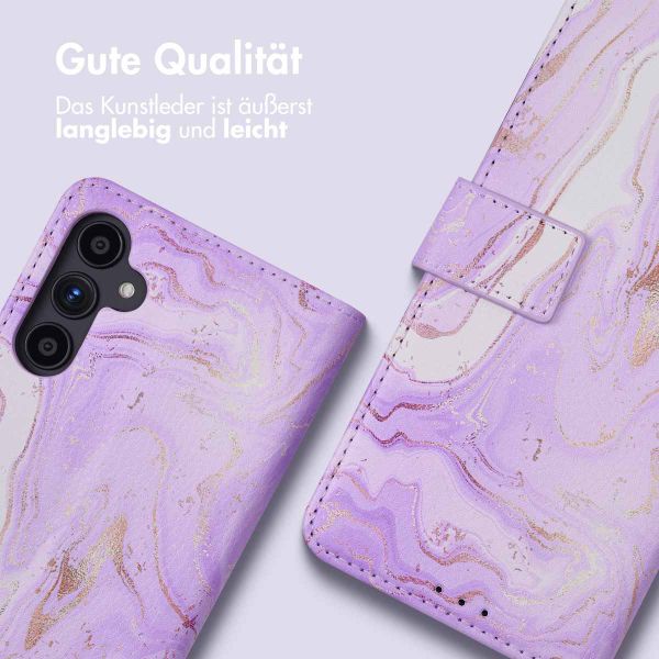 imoshion ﻿Design Klapphülle für das Samsung Galaxy A34 (5G) - Purple Marble