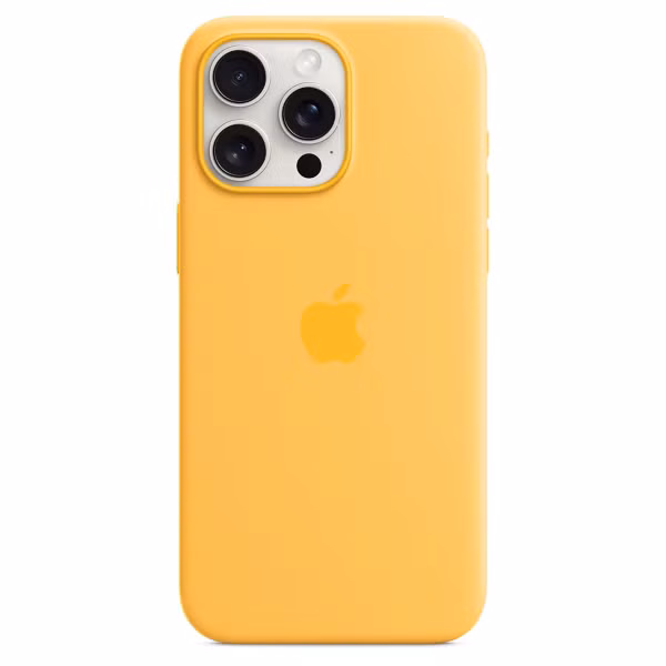 Apple Silikon-Case MagSafe Apple iPhone 15 Pro Max - Sunshine