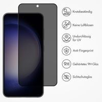 Accezz Privacy Displayschutz aus gehärtetem Glas Samsung Galaxy S22 / S23