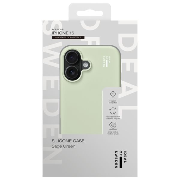 iDeal of Sweden Silikonhülle mit MagSafe Apple iPhone 16 - Sage Green