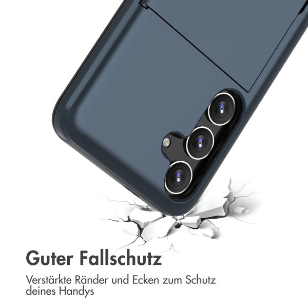 imoshion Backcover mit Kartenfach für das Samsung Galaxy S24 Plus - Dunkelblau