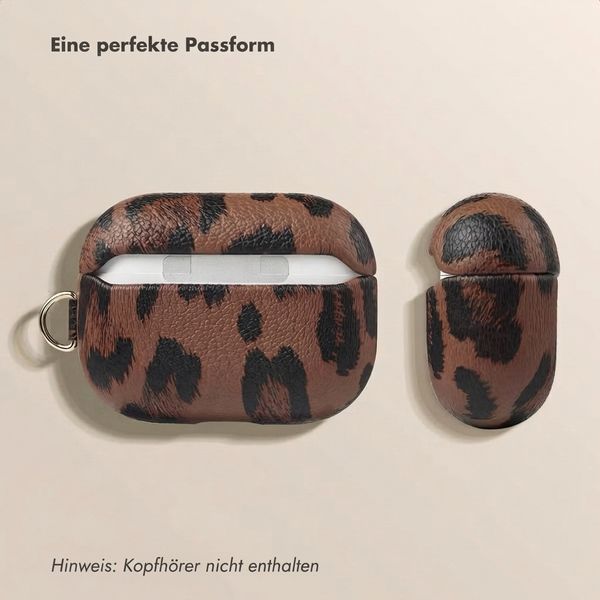 Selencia Sabi Hülle Panthermuster  Apple Airpods Pro 3 - Mocha Brown
