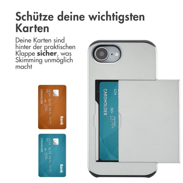 imoshion Backcover mit Kartenfach iPhone 16e - Grau