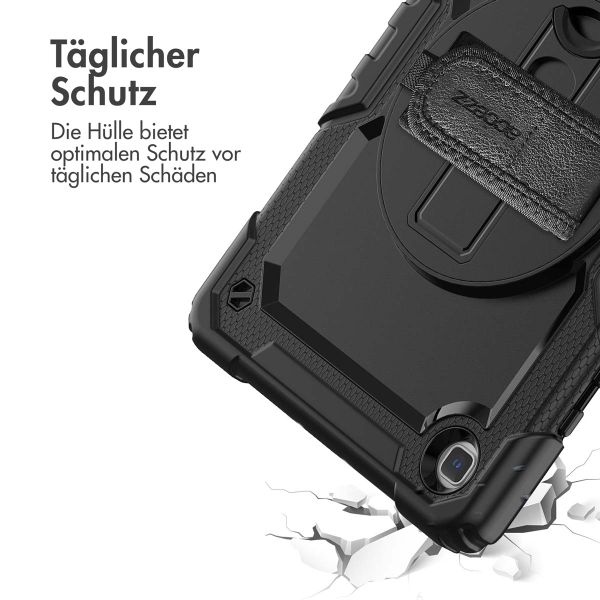 Accezz Robustes Back Cover mit Schultergurt Samsung Galaxy Tab A7 Lite - Schwarz