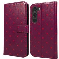 imoshion Design Klapphülle Samsung Galaxy S23 - Crush Check Coral Dust