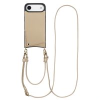 Selencia Nova HandyHülle mit Kordel und Kartenhalter Apple iPhone Air - Beige