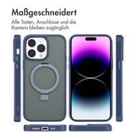 Accezz Ring Stand Backcover mit MagSafe iPhone 14 Pro Max - Blau