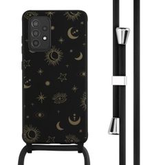 imoshion SilikonHülle design mit Band Samsung Galaxy A52(s) (5G/4G) - Sky Black
