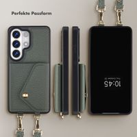 Selencia Sera HandyHülle mit Kordel und Umschlag-Kartenhalter Samsung Galaxy S26 Ultra - Sage Green