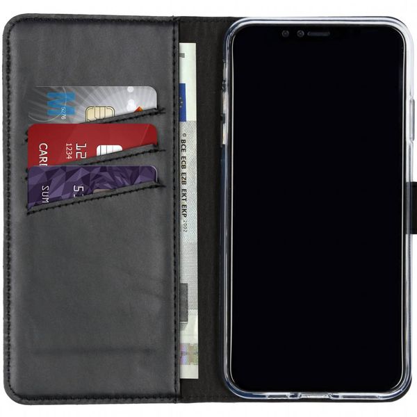 Selencia Echtleder Klapphülle Apple iPhone Xs Max - Schwarz