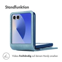 imoshion Luxuriöse Klapphülle Samsung Galaxy Z Flip 7 - Hellblau