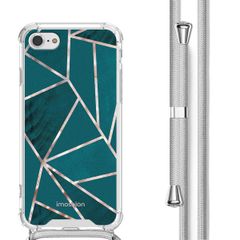 imoshion Design Hülle mit Band Apple iPhone SE (2022 / 2020) / 8 / 7 - Petrol Green Graphic